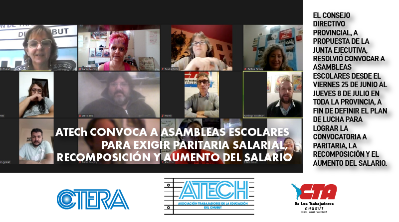 convocatoria a asambles escolares – atech chubut central