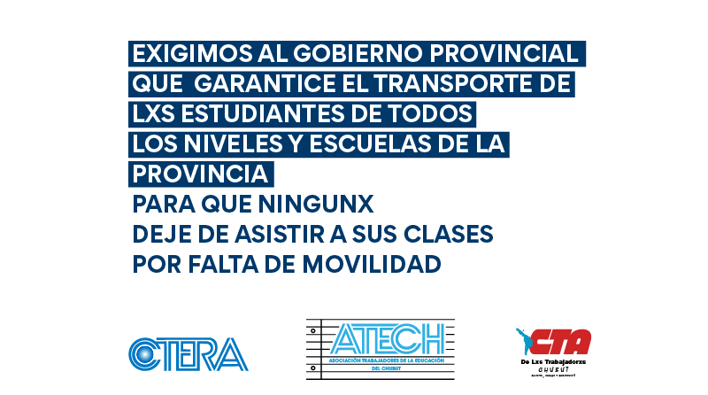 Exigimos que el gobierno provincial garantice el transporte a estudiantes