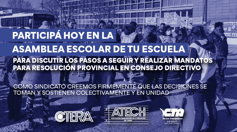PARTICIPÁ EN LA ASAMBLEA ESCOLAR DE TU ESCUELA