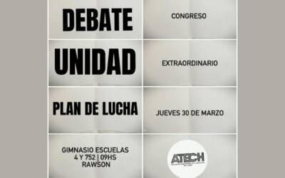 La Junta Ejecutiva de ATECh convoca a Congreso Extraordinario