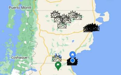 Mapa Interactivo de Escuelas de Chubut en crisis