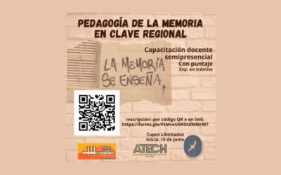 Invitamos a la propuesta: «Pedagogía de la Memoria en clave regional»